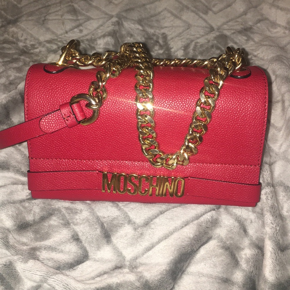 Red Moschino handbag